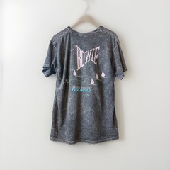 David Bowie Serious Moonlight Tour 1983 Graphic Print T Shirt Men’s Large Gray
