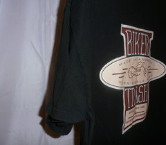 Vintage Biker Trash Made In America Worn World Wide Black T-Shirt XL