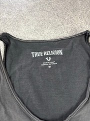 VTG 00s y2k True Religion Washed Avant Garde Rhinstone T-Shirt Tank Top Tee