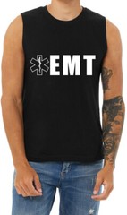 EMT T-shirt Muscle Tee Sleeveless Mens Graphic Tees Uniform Gear Accessories