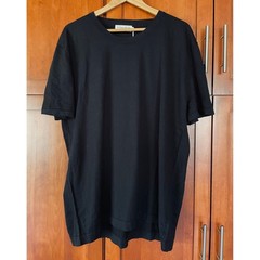 Collars and Co Lucca Cotton and Silk Tee Shirt Black Size 3XL NEW