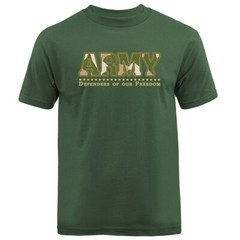 Army Defenders Military Veteran Patriotic American Pride Graphic T-shirt