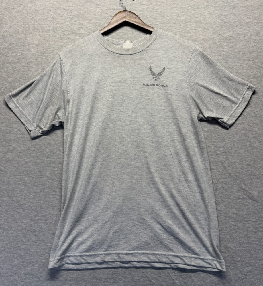 U.S. Air Force T Shirt Mens Medium Heather Gray Logo Short Sleeve Casual