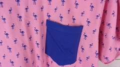 Galaxy Mens (Harvic) Pink/Blue XL Bird Logo Shirt 100% Cotton New