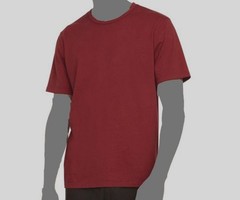 $80 Vince Men’s Red Solid Garment Dye Short Sleeve Cotton Crew T-Shirt Size XL