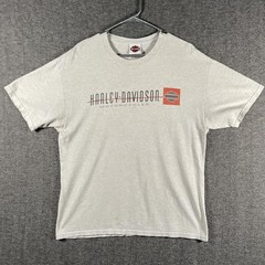 Vintage Harley-Davidson Shirt Mens Large Gray Doc’s St Louis Biker Tee Y2K Spots
