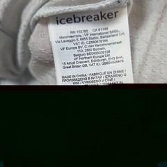Icebreaker Cool-Lite Shirt Mens Small Gray Wool Blend Long Sleeve Crewneck Tee