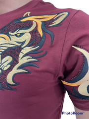 Mens Tiger t shirt, slim fit urban retro teeshirts, tribal designer
