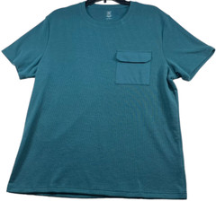 International Concepts Shirt Mens size Large Green Chest Pocket Stretch New