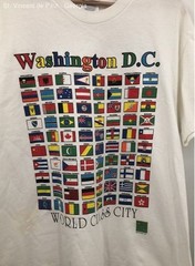 Men’s Hanes Heavyweight White Vintage Washington D.C. Tee Shirt – Size Large