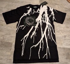 NWT Monami Frost Streetwear Black White Abstract Tee shirt Size Small Rare VHTF