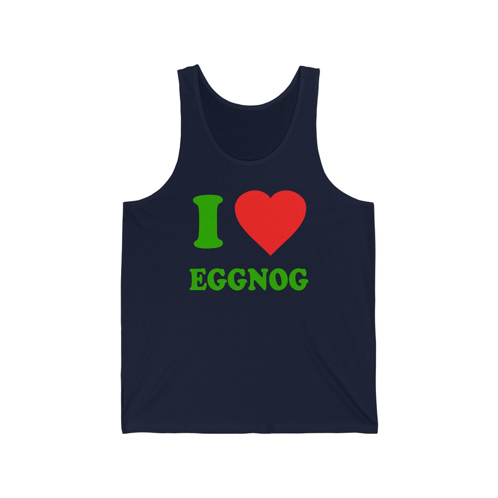 I Love Eggnog Unisex Tank Top