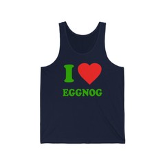 I Love Eggnog Unisex Tank Top