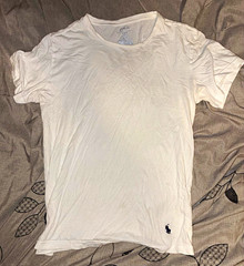 Polo Ralph Lauren Men’s White Slim Fit Logo Crew Neck Short Sleeve Tee M