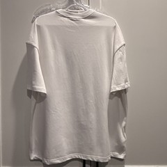 Mens MITCHELL & NESS Oversized Heavyweight Pocket T-Shirt White Sz M
