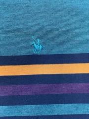 Vintage Knights Of Round Table Crewneck Men’s Shirt L Color Block Striped
