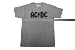 AC/DC Mens AC/DC Gray Classic Logo Shirt Large New In Package