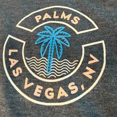 Palms Las Vegas Casino Graphic T-Shirt Heather Navy Men’s Sz Small Pre-Owned EUC