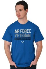 US Air Force Veteran Service Before Self Womens or Mens Crewneck T Shirt Tee