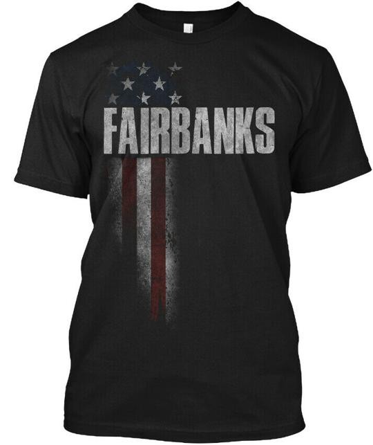 Fairbanks Family American Flag T-Shirt Made in the USA Size S to 5XL