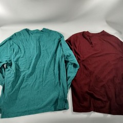 Lot of 10 Pull Over Long Sleeve T-shirts Mens Size M/L/XL/2XL