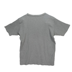 ZARA Mens Grey T Shirt Ribbed Cotton Short Sleeve Minimalist Everyday Casual L