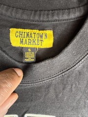 Chinatown Market Lightning Clouds Graphic Black Crewneck T-shirt Men’s S