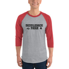 SADDLEBACK PARK Logo on NEW Vintage MX Motocross Raglan Shirt TMPHOTOART