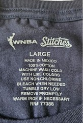 WNBA x Stitches Indiana Fever T Shirt Large Navy Blue 2025 Cotton NWT