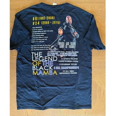 Kobe Bryant Tribute T-Shirt Legends Never Die Lakers Black Mamba Mens L