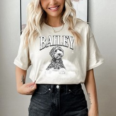 Custom Pet Memorial Comfort Tee Shirt From Photo Personalized