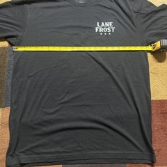 New Lane Frost American Flag Black Men’s XL Tee Rodeo Bull Riding Champion