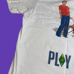 The Sims 3 Pets Mens XL T Shirt EA Games Video Game Promo Y2K White Cotton