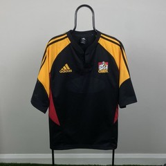 Chiefs Adidas Rugby Polo Shirt Mens Size XL Black Short Sleeve Collared Sports