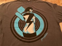 VINTAGE GREEN APPLE TREE GRAPHIC T-SHIRT ( MENS XL ) DARK GRAY PREOWNED
