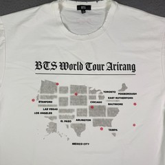 BTS Arirang World Tour 2026 Tampa T-shirt Mens Large White BRAND NEW