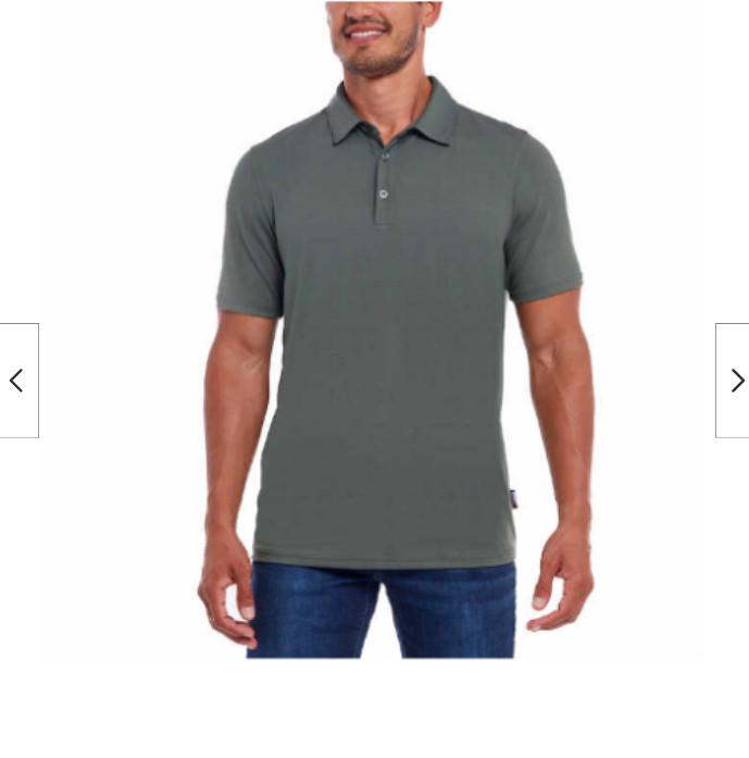 GERRY MEN’S ACTIVE POLO COMFORT STRETCH BRUSHED KNIT SHIRT(GREEN, SMALL)NWT