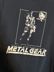 Vintage Metal Gear Solid Tshirt Large MGS Fox Hound Solid Snake Faded Black