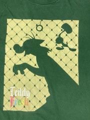 Teddy Fresh Looney Tunes Bear T-shirt Men Large Green Long Sleeve