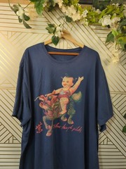 BODY RAGS Men’s Navy Blue Short Sleeve Graphic Shirt Asian Size 3xl or 4xl?
