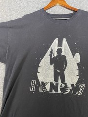 Star Wars Han Solo I Know T-Shirt Size XXL Black Graphic Tee See Photos Tee Fury