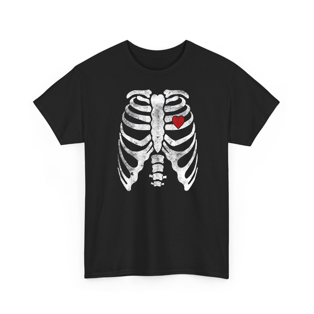 Heart Rib Cage X-Ray Skeleton Tee