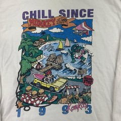 VTG J Galt Monkey Island Shirt Mens Large White Long Sleeves 1993 Tee