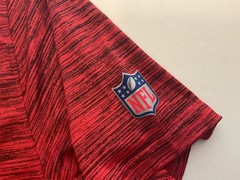 Nike NFL On Field Apparel Kansas City Chiefs Red Black heathered SS T shirt sz M