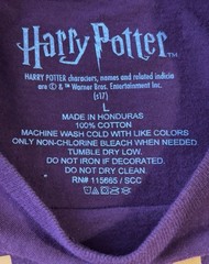 Harry Potter Gryffindor T Shirt Men’s Large Warner Bros. Burgandy 100% Cotton