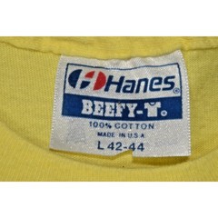 Vintage T-Shirt Hanes Single Stitch Size L San Diego Firefighters Made USA 1989