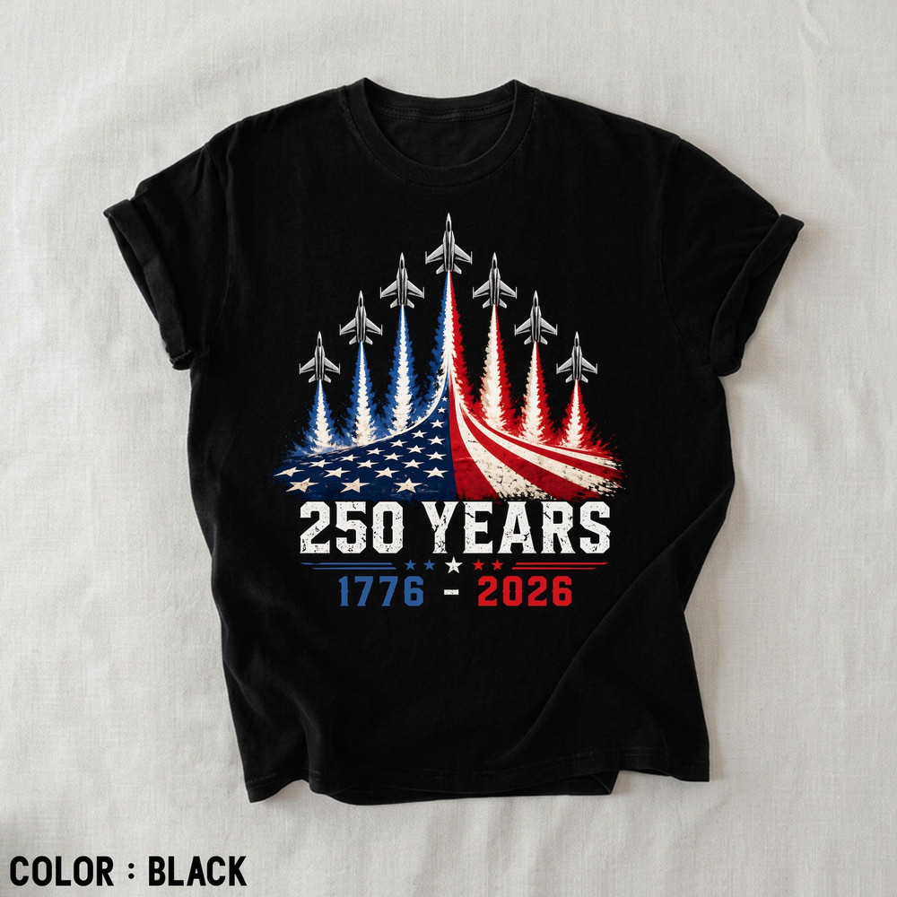 USA 250th Anniversary T-Shirt, 250 Years Teem FREESHIP