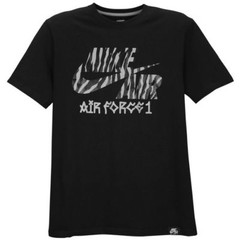 Nike Air Force 1 Safari Pattern T-Shirt Black/Silver Men’s Medium 2XL BNWT