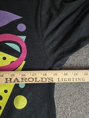 Vintage Y2k 90s Themed Colorblock Rad Shirt Saved By The Bell Neon Icon Sz Md