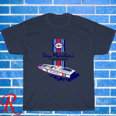 New Martini Racing Team Logo Black/Grey/Navy/White Size S-5XL Unisex T-Shirt
